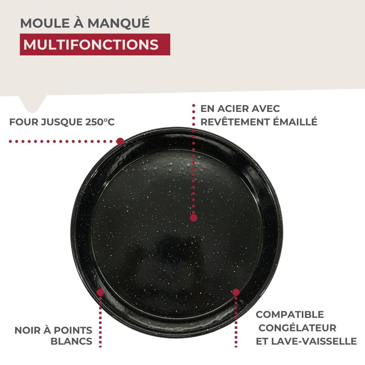 Moule à manqué émaillé 26 cm Fackelmann