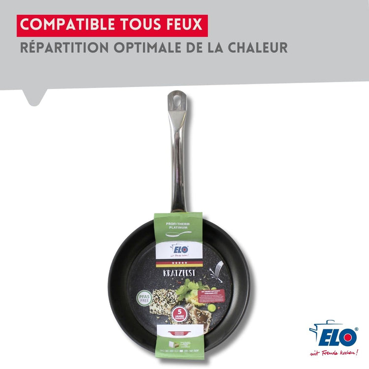 Set de 2 Poêles 24 et 32 cm céramique sans PFAS Profi Therm Platinum Elo