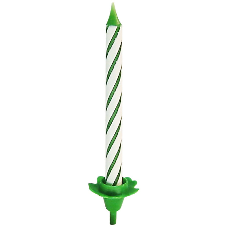 Lot de 24 bougies d'anniversaire et 12 bobèches Fackelmann Rio Party