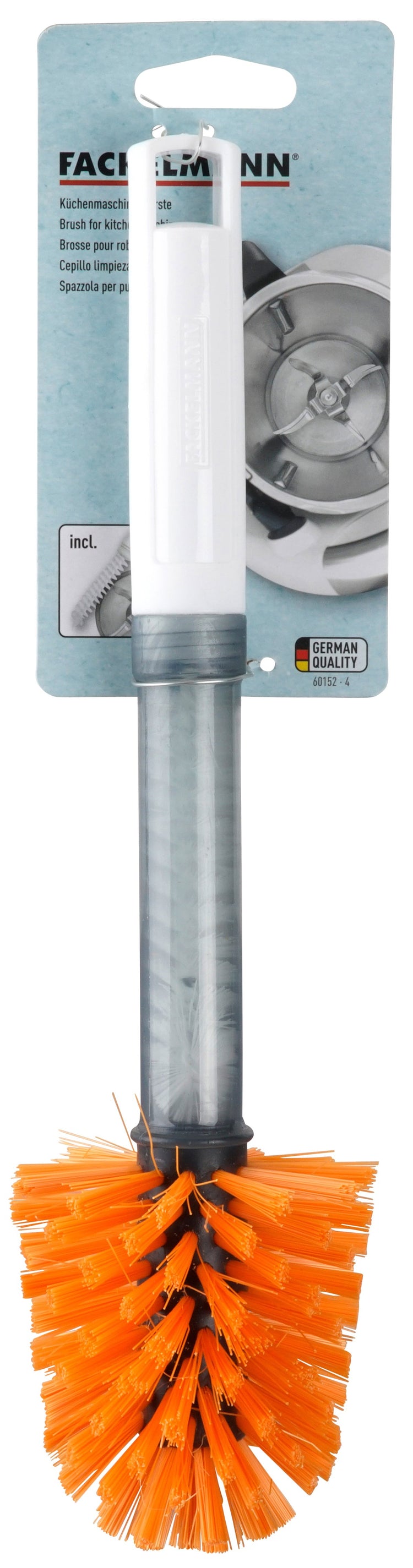 Fackelmann Brosse de nettoyage 2 en 1 pour robot de cuisine 30,5 cm