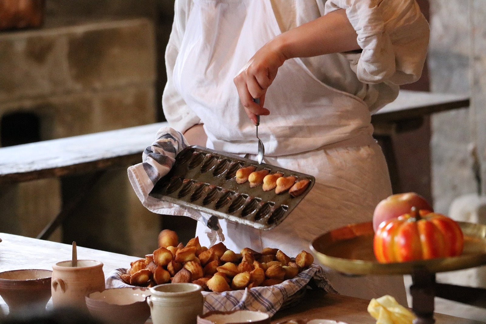 Les moules à madeleines