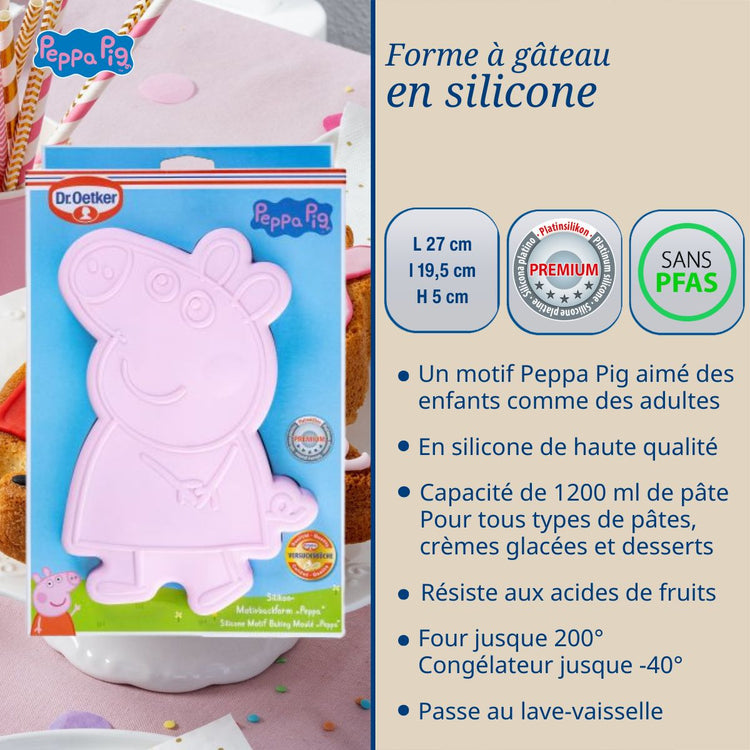 Forme à pâtisserie en silicone Dr. Oetker Peppa Pig
