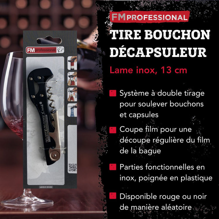 Tire-bouchon décapsuleur 13 cm FM Professional Boissons
