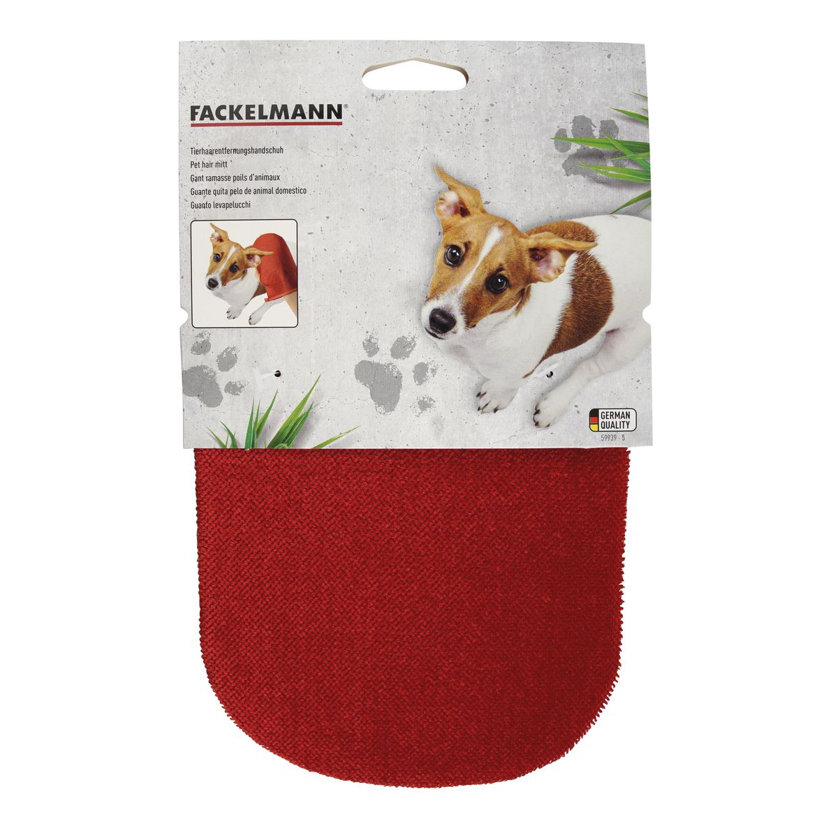 Gant ramasse poils pour chiens et chats Fackelmann