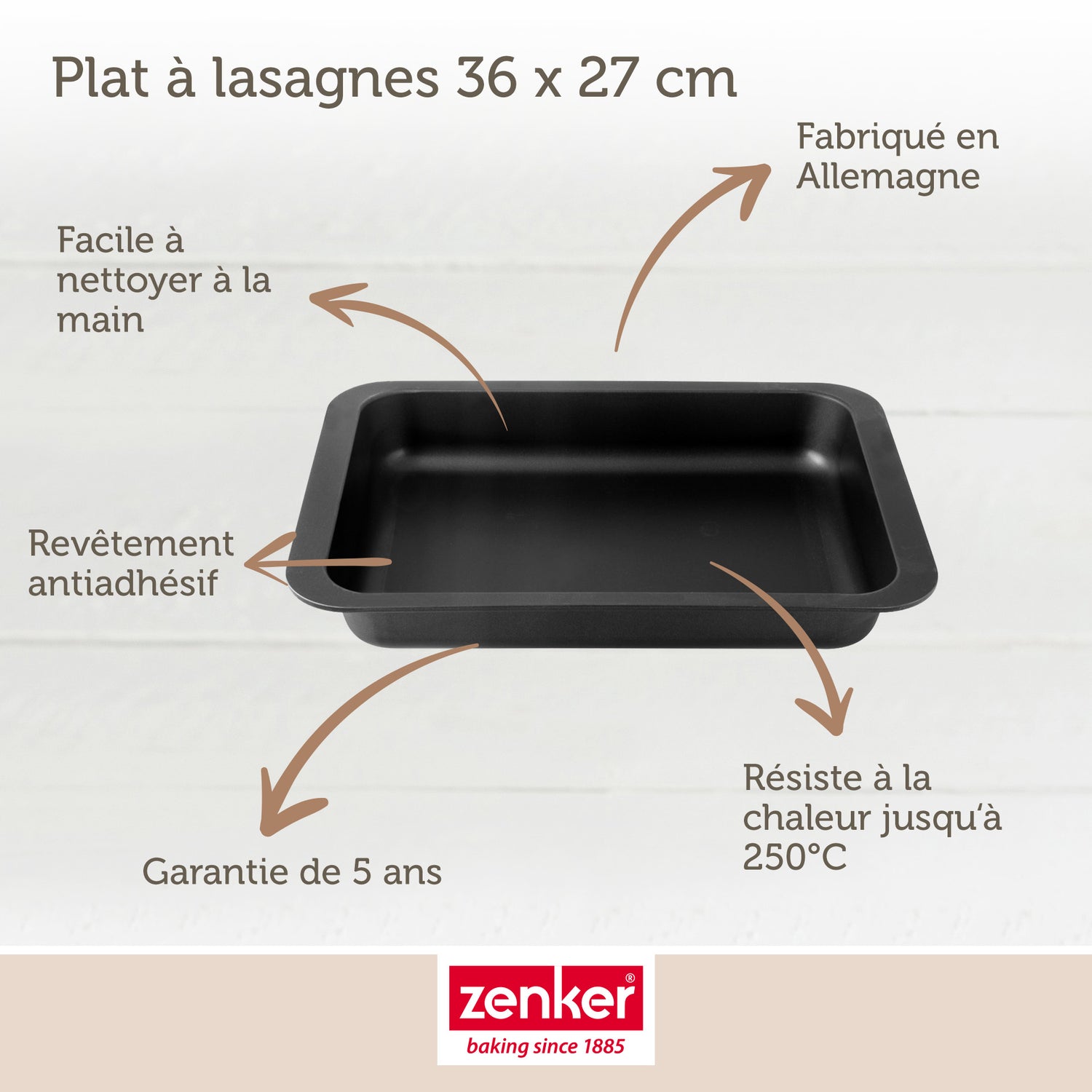 Plat à lasagnes maison Zenker Spécial Countries