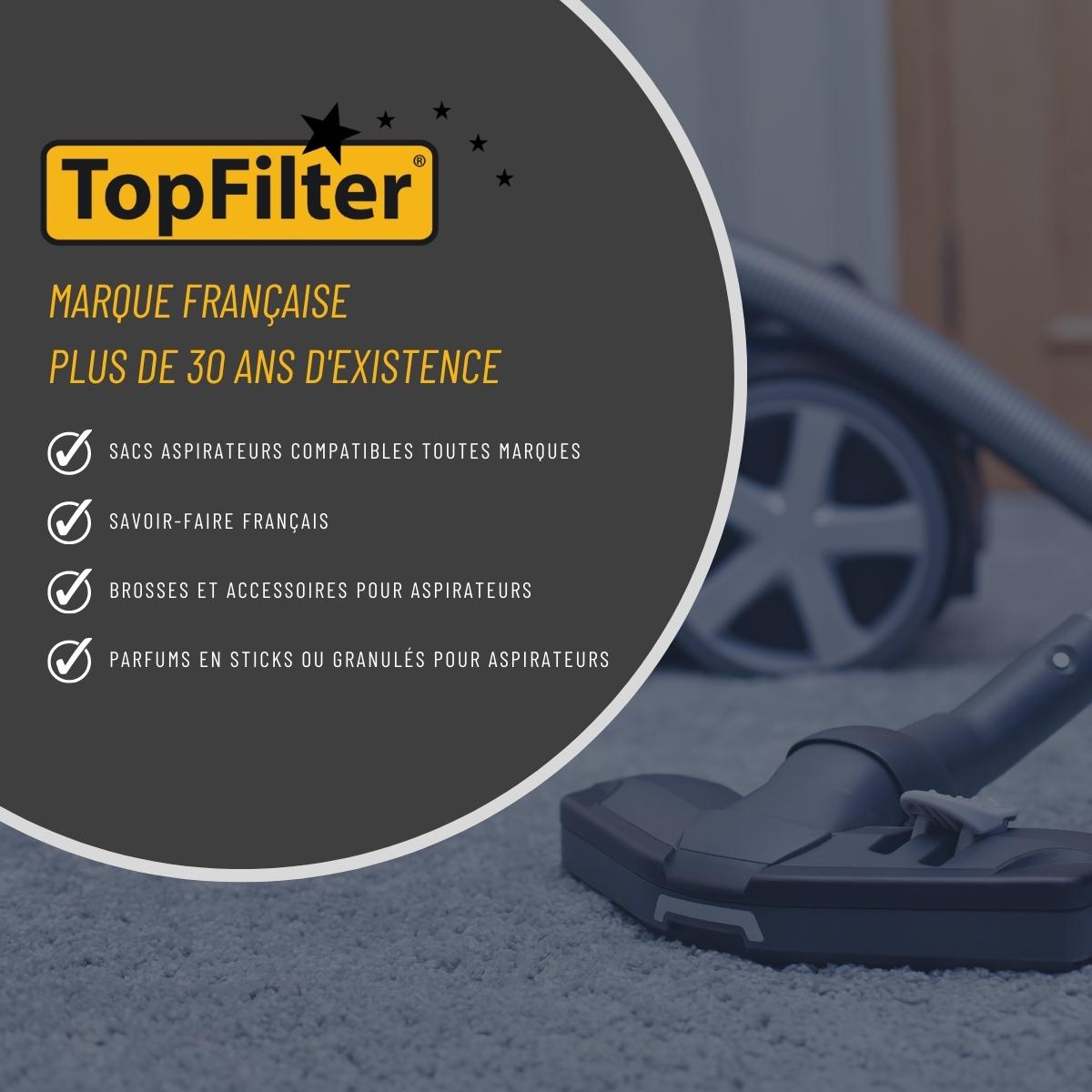 Brosse aspirateur universelle avec roulettes TopFilter
