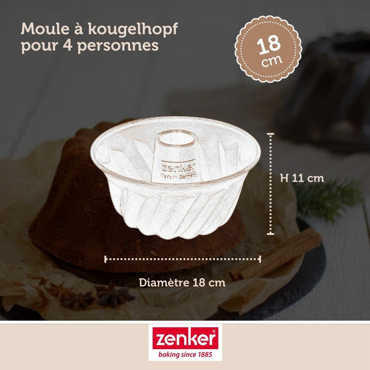 Set de 4 ustensiles de pâtisserie moule à gâteaux bols et spatule Spécial mini Spécial mini Zenker  Spécial mini