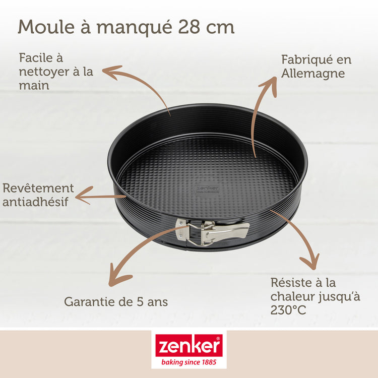 Set de 5 ustensiles de pâtisserie moule à gâteaux bols spatule et verre doseur Black metallic Black mettallic Zenker  Black mettallic