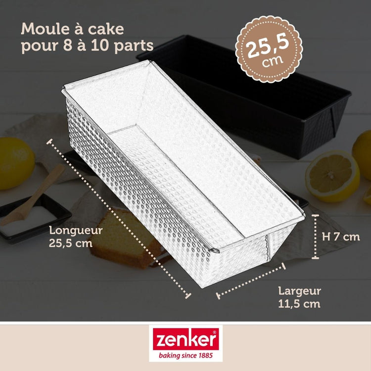 Set de 5 ustensiles de pâtisserie moule à gâteaux bols à mixer spatule en silicone et verre mesureur Black metallic Black mettallic Zenker  Black mettallic