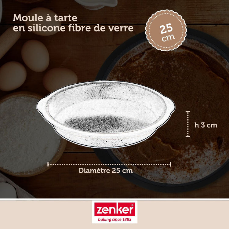 Set de 5 ustensiles de pâtisserie moule à gâteaux bol spatule et verre doseur Silicone fibre de verre Silicone fibre de verre Zenker  Silicone fibre de verre