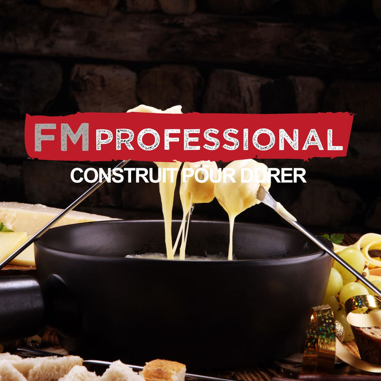 Ensemble de 2 Brûleurs alcool fondue savoyarde FM Professional