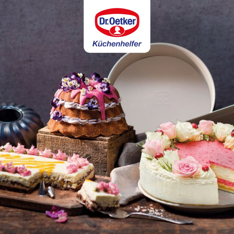 Ensemble de 2 Moules à manqué à charnière 26 cm Dr. Oetker Back-Trend