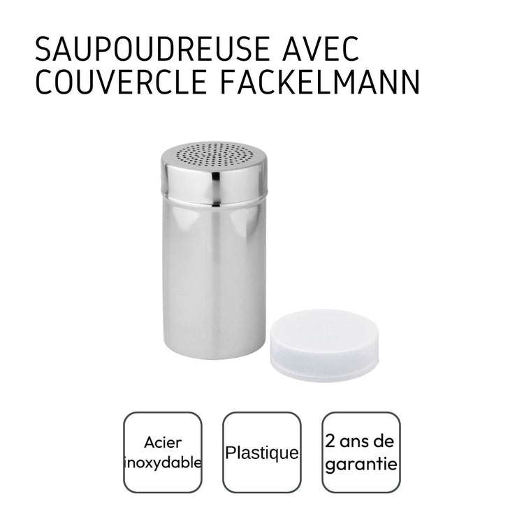 Ensemble de 2 Saupoudreuses de cuisine avec couvercle 13 cm Fackelmann Divers