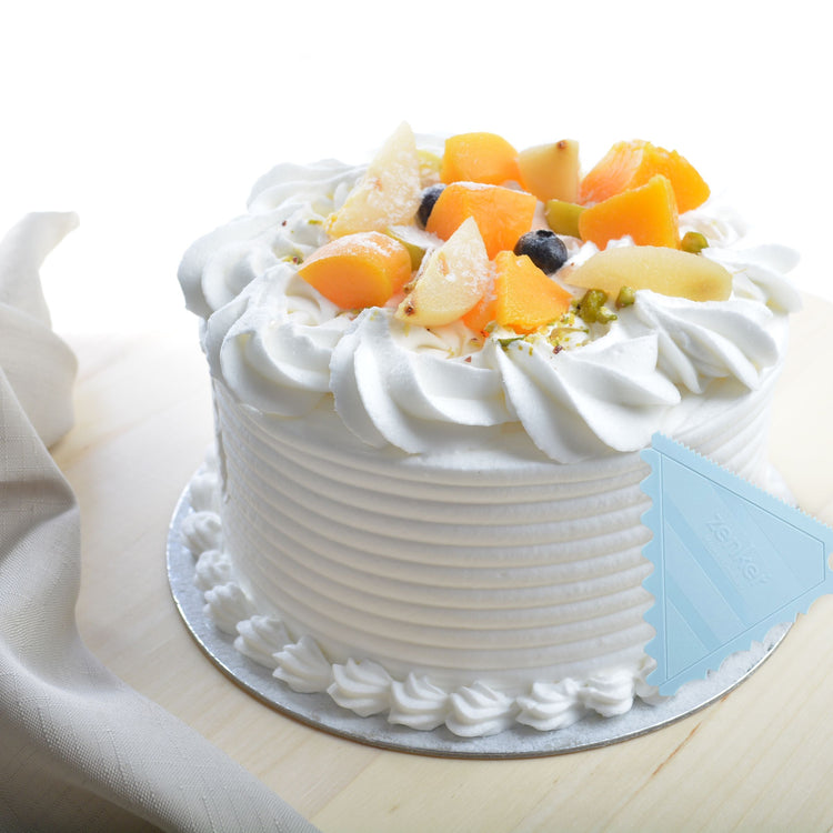 Ensemble de 2 Lisseurs gâteau à trois côtés pour cake design Zenker Sweet Sensation