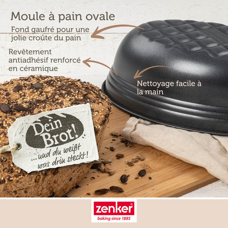 Lot de 2 moules à gâteaux 26/26 cm en acier Black metallic Black mettallic Zenker  Black mettallic