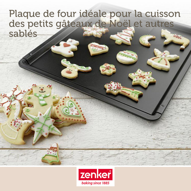 Ensemble de 2 Plaques à pâtisserie extensible de 37 à 52 x 33 cm Zenker Black Metallic
