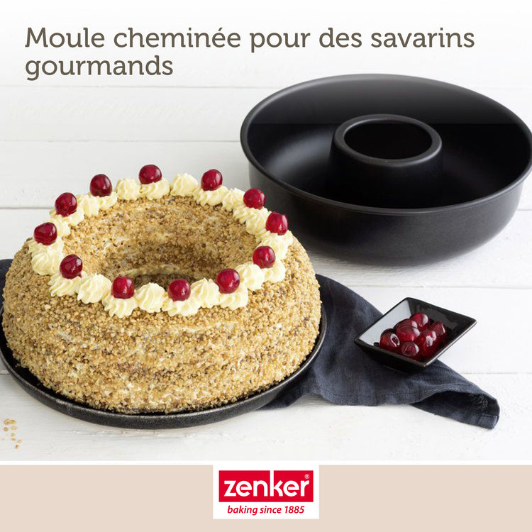 Lot de 2 moules à gâteaux 28/28 cm en acier Black metallic Black mettallic Zenker  Black mettallic