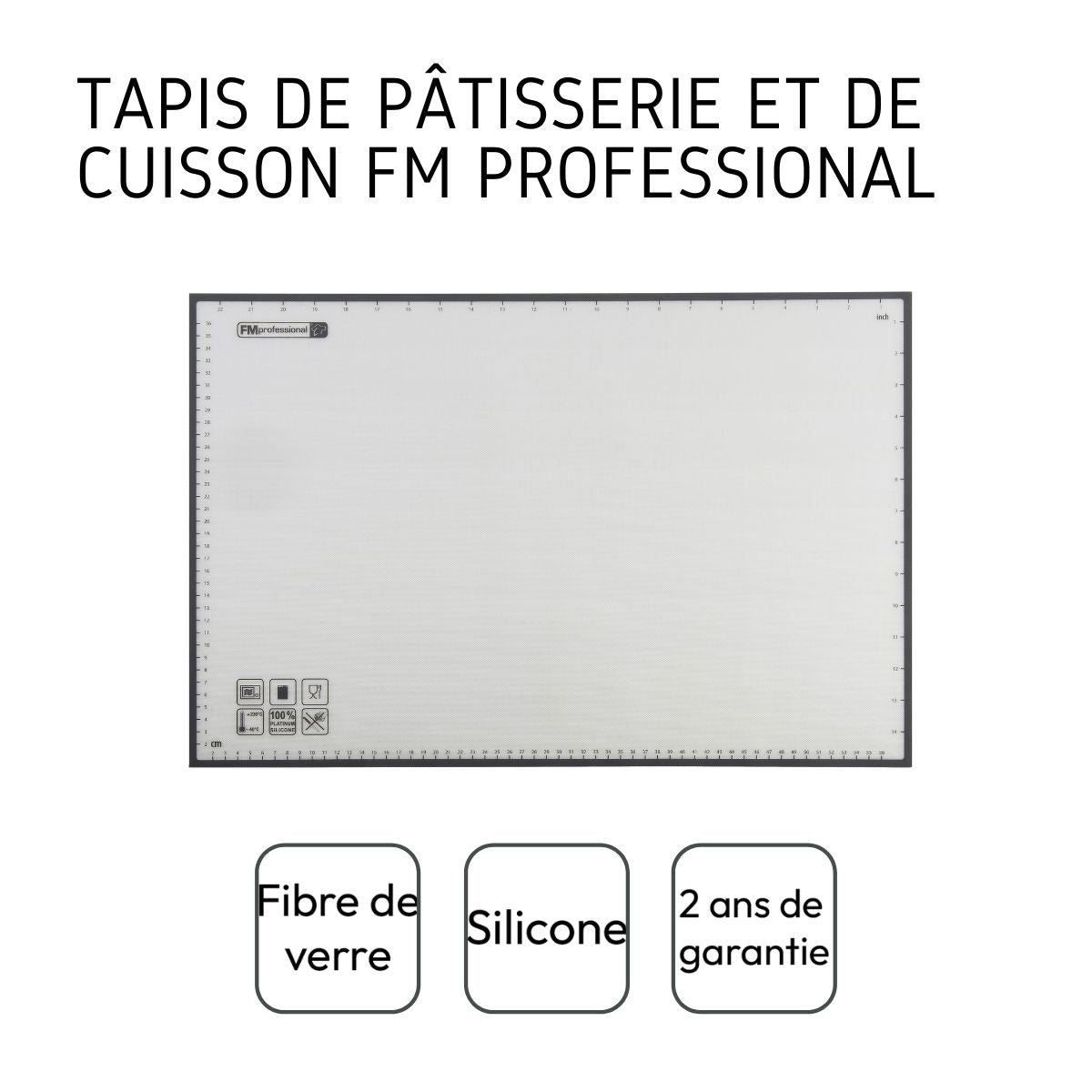 Papier de cuisson en silicone réutilisable FM Professional