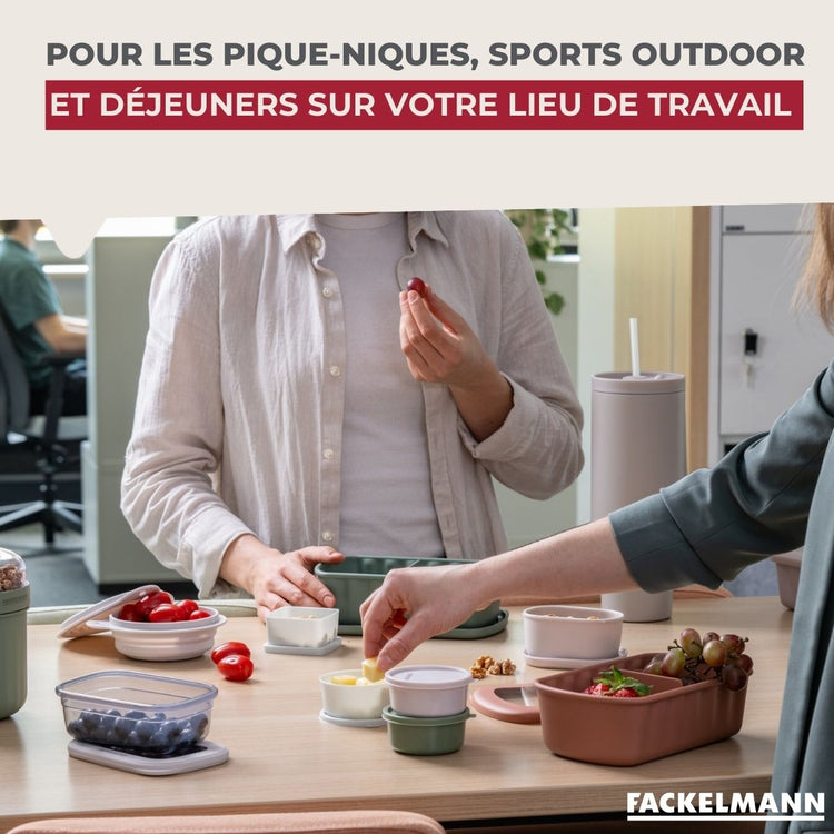 Set de 3 boîtes rondes à sauce ou épices Fackelmann Storage