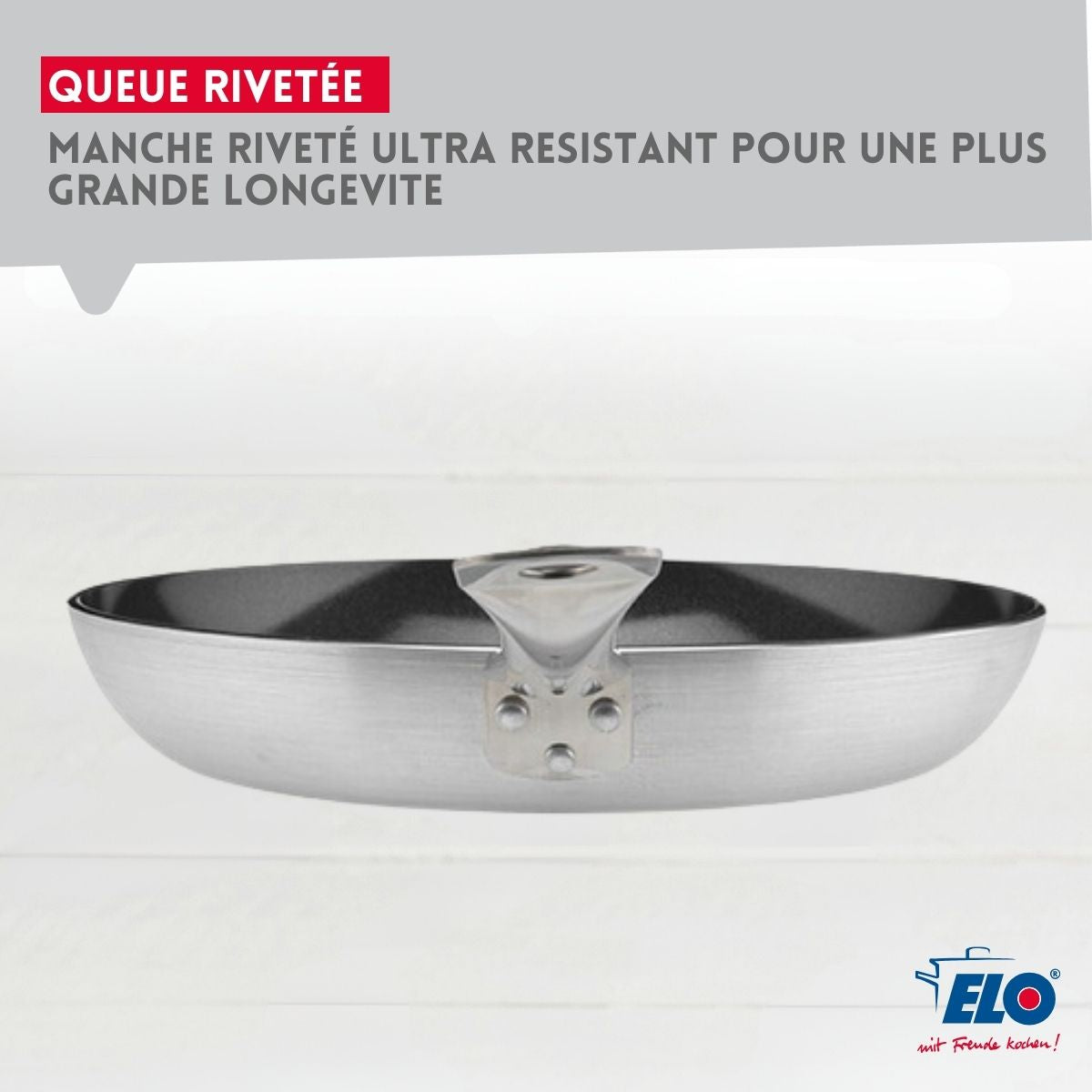 Poêle de cuisson avec revêtement céramique sans PFAS 28 cm Bistro Line Elo