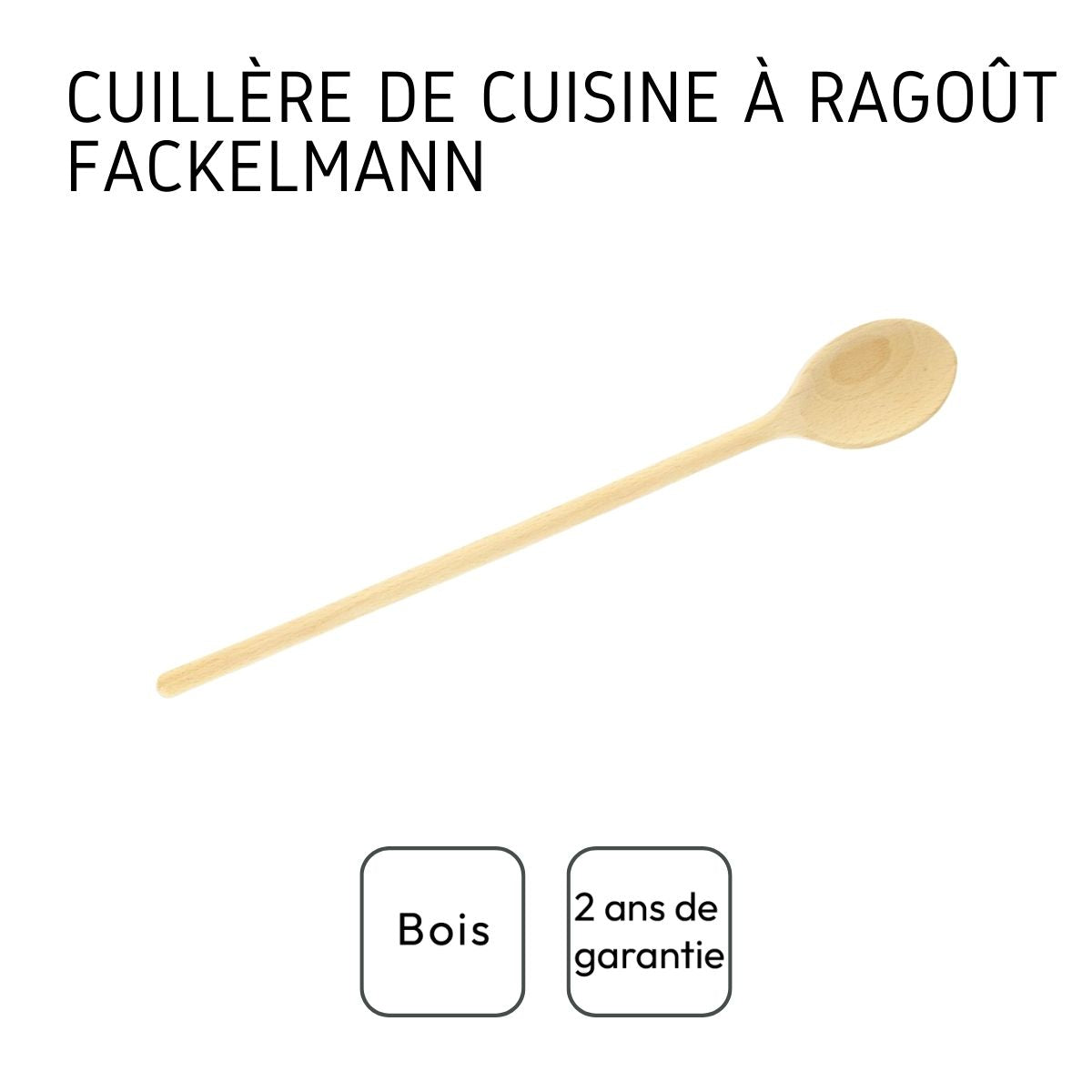 Cuillère de cuisine en bois 40 cm Fackelmann Wood Edition
