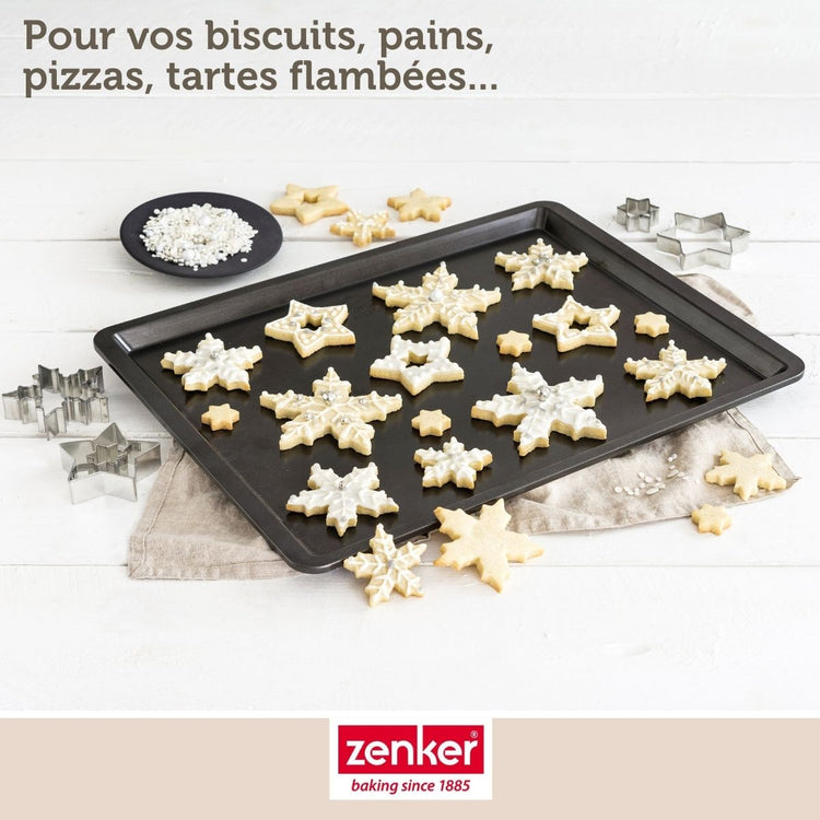 Plaque de cuisson four 42 x 32 cm Zenker Black Metallic
