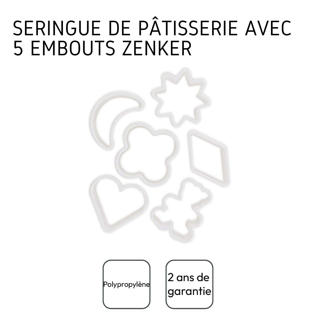 Lot de 6 emporte-pièces plastique Zenker
