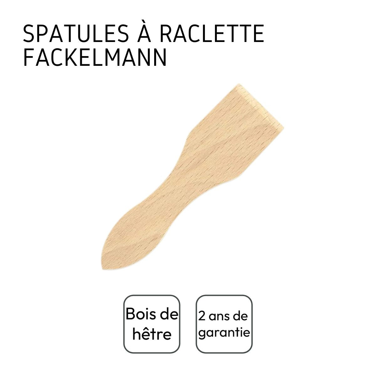 Lot de 6 spatules à raclette en bois FSC Fackelmann
