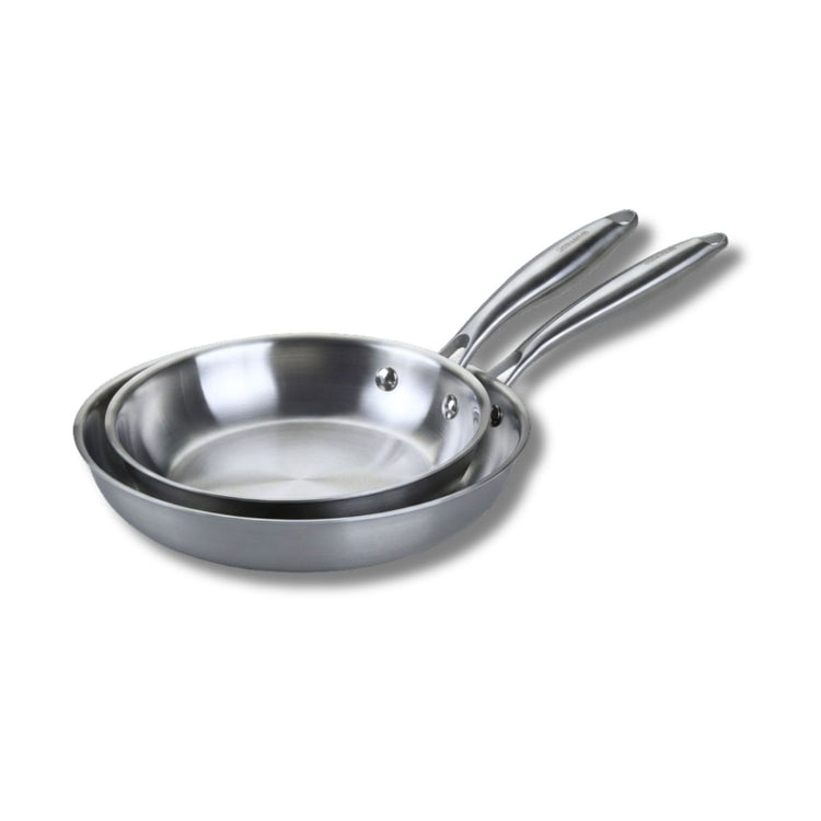 Set de 2 poêles de cuisson 20/26 cm en inox sans PFAS Fackelmann Vita3