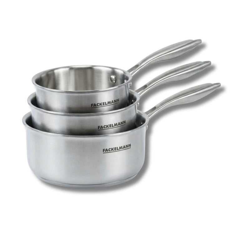 2 Casseroles 14 et 18 cm inox 18/10 Triply Fackelmann Vita3