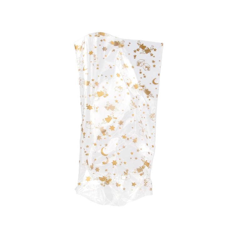 Lot de 10 sachets biscuits de noël doré Zenker