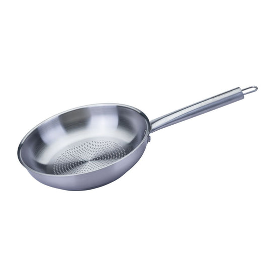 Poêle 28 cm en inox 18/8 Fackelmann Ovalgriff