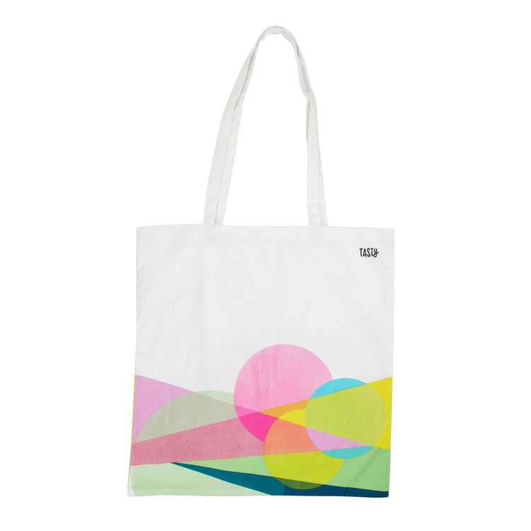 Sac de course type totebag en coton Tasty Green