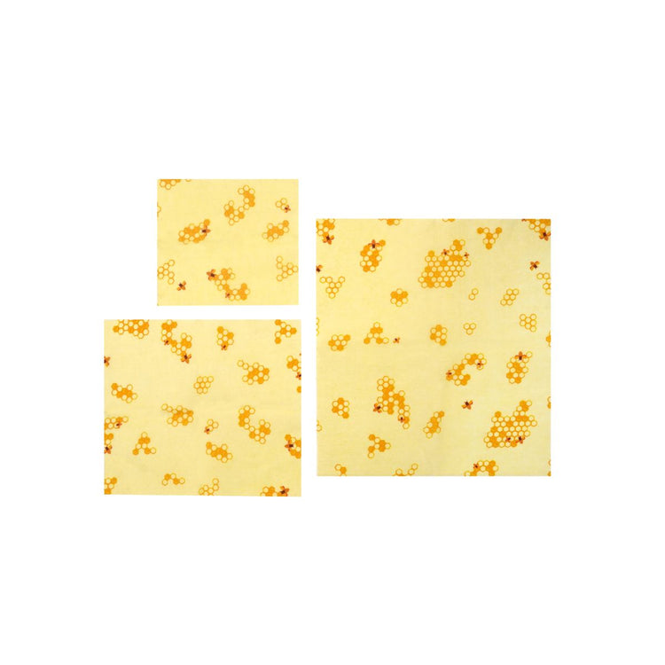 Set de 3 emballages en cire d'abeille Eco Friendly
