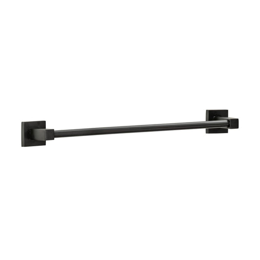 Porte serviette mural vertical noir mat Fackelmann New York