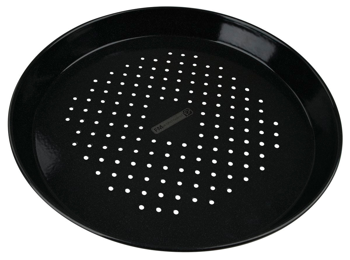 Plaque à pizza perforée ronde four et barbecue 32 cm FM Professional Barbecue