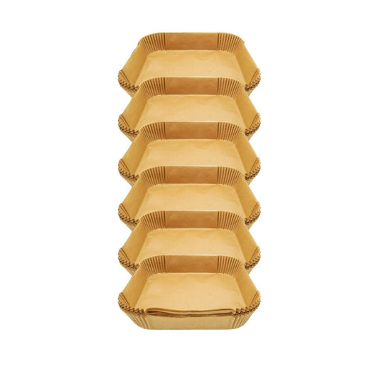 Ensemble de 300 Moules en papier pour air fryer carrés 20 cm Fackelmann Divers
