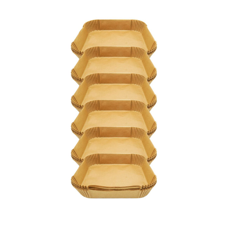 Ensemble de 300 Moules en papier pour air fryer carrés 20 cm Fackelmann Divers