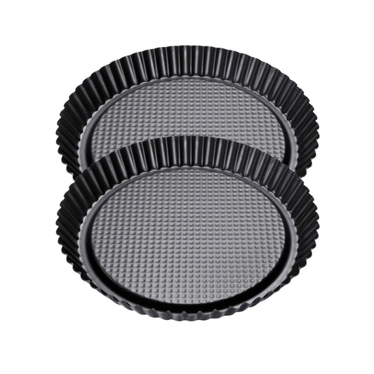 Ensemble de 2 Moules à tarte renversée 28 cm Zenker Black Metallic