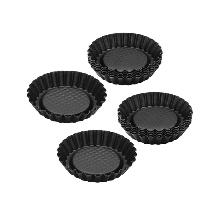 Ensemble de 12 Moules à tartelettes 10 cm Zenker Black Metallic