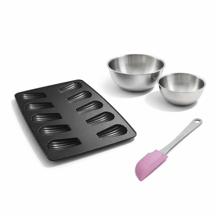 Set de 4 ustensiles de pâtisserie moule à gâteaux bols et spatule Spécial crountries Spécial crountries Zenker  Spécial crountries
