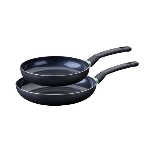 Set de 2 poêles antiadhésives céramique 24 et 28 cm Fackelmann Brandao