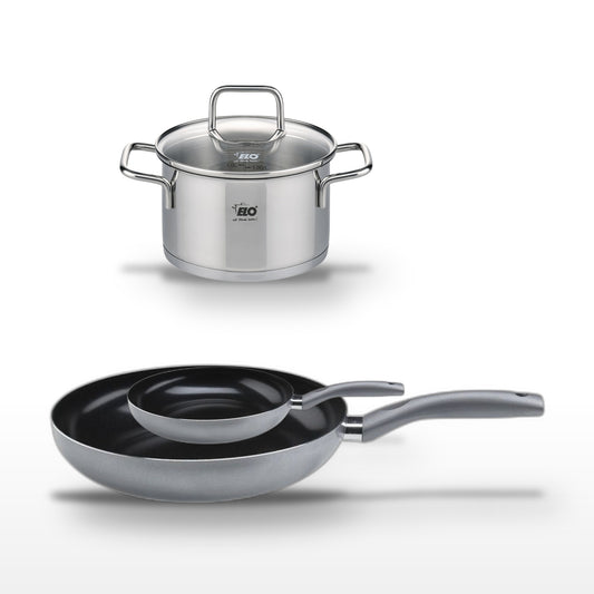 Lot 2 Poêles 32/20cm Elo Ducato et Faitout 14cm
