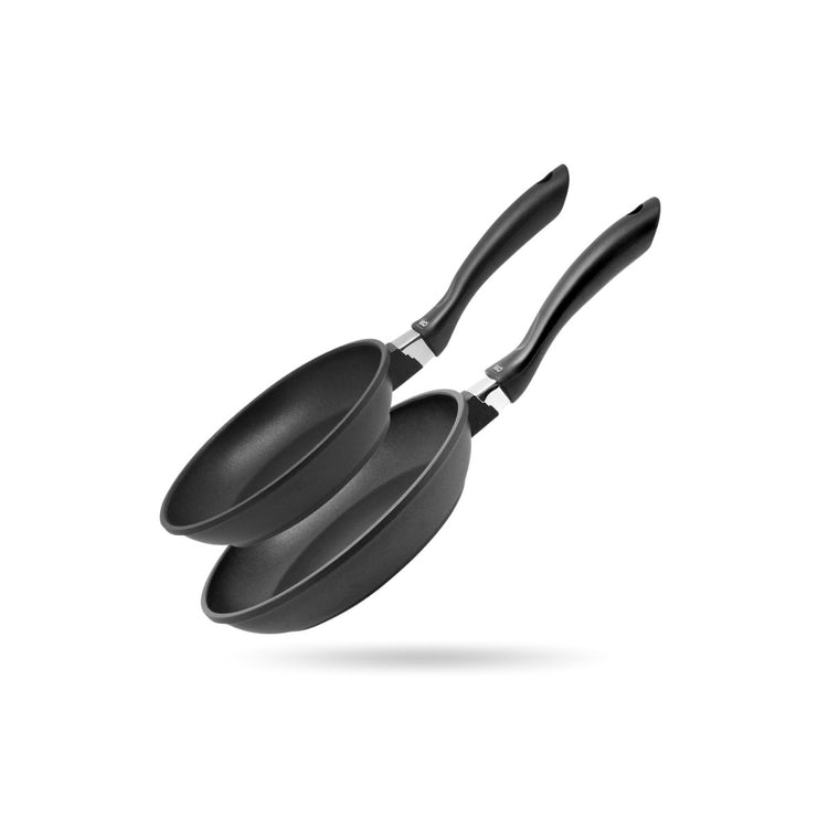 Lot de 2 poêles à frire en aluminium 20 cm et 24 cm Elo Alucast