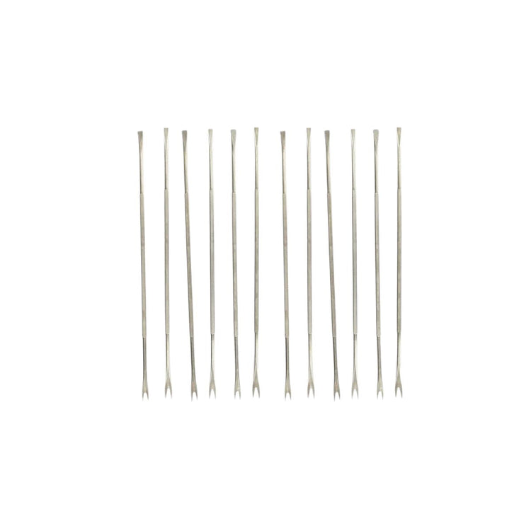 Lot de 12 fourchettes à crustacé en acier inoxydable 18,5 cm Fackelmann