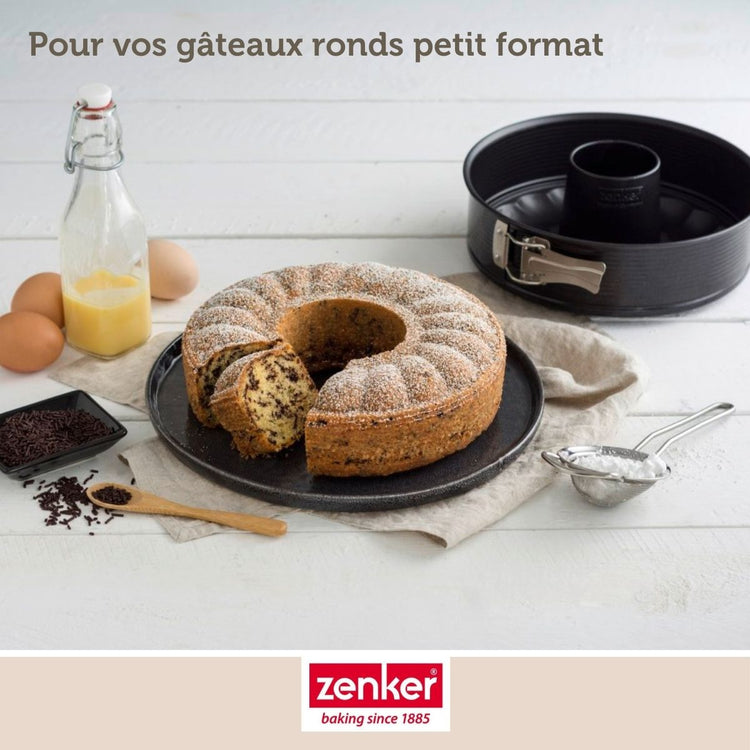 Lot de 2 moules à manqué 18/18 cm en acier Black mettallic Black mettallic Zenker  Black mettallic