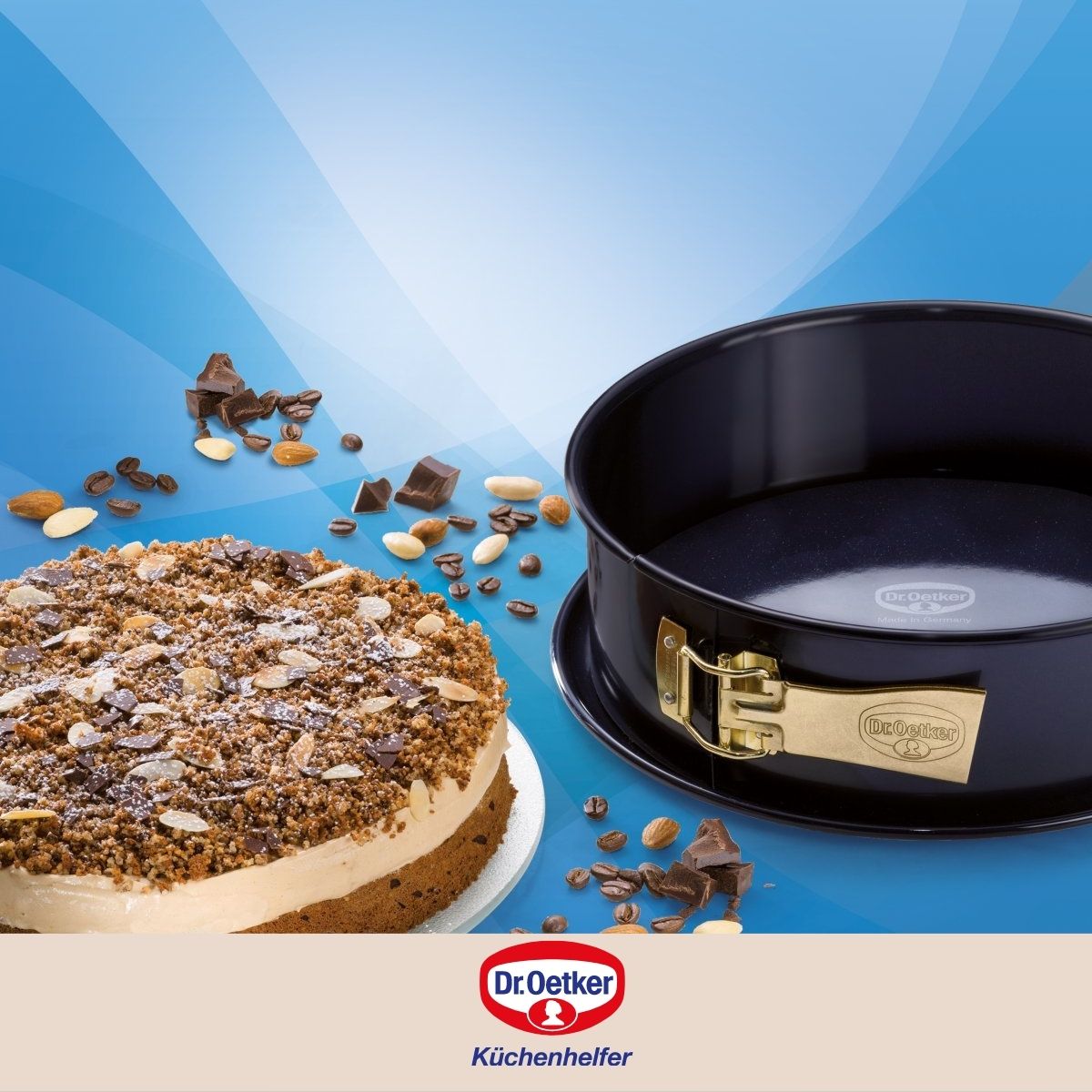 Moule à manqué à charnière avec fond à savarin 26 cm Dr Oetker Back Liebe