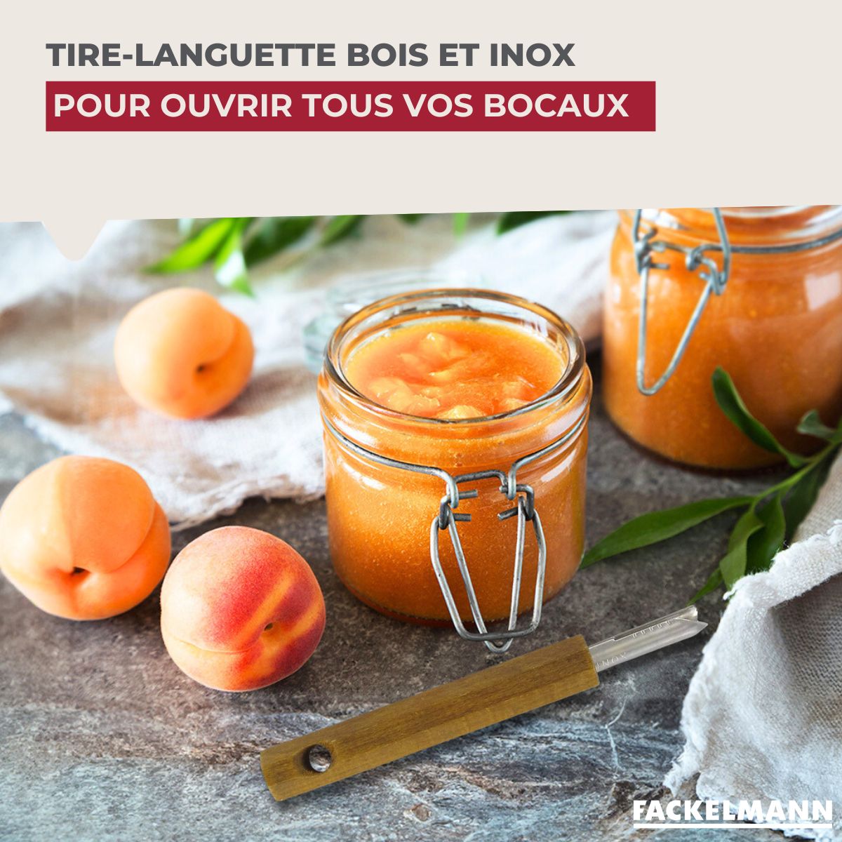 Tire languette, ouvre bocaux Fackelmann
