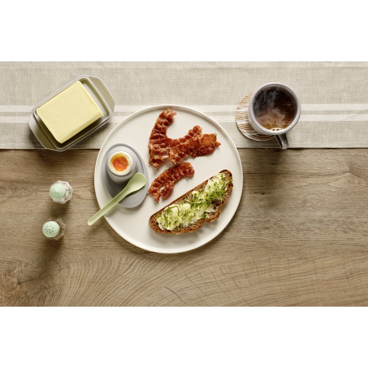 Lot de 4 cuillères à œuf Fackelmann Eco Friendly