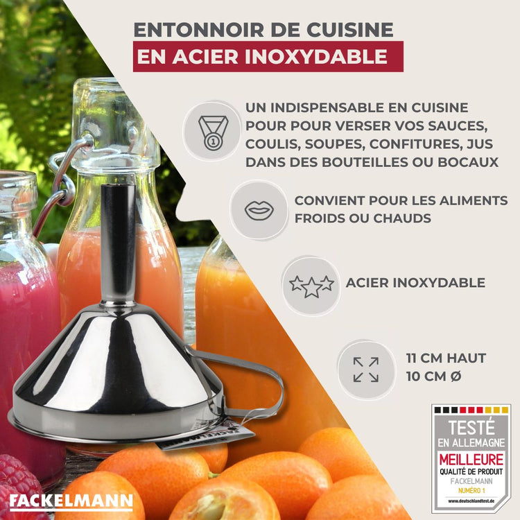 Entonnoir de cuisine inox Fackelmann